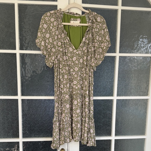 Floral V-Neck Dress - Picture 1 of 9